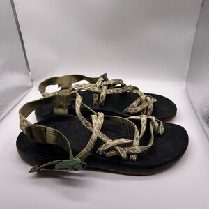 Chaco Z Cloud X2 Double Strap Green Sandals Size 10